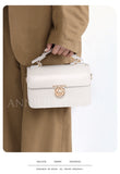white Small Leather Satchel Purse Handbag Leather Small Satchel Womens 