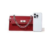 Red Leather Satchel Small Leather Satchel Purse Leather Small Satchel