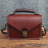 brown Small Leather Satchel small satchels satchel women's purses