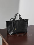 Women's Small Leather Small Soft Leather Purse Simple Minimalist Leather Tote Bag - Annie Jewel