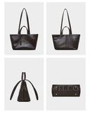 Women's Small Leather Small Soft Leather Purse Simple Minimalist Leather Tote Bag - Annie Jewel