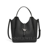 Womens black Leather Handbag The Leather Small Tote Bag The Tote Bag Small Leather