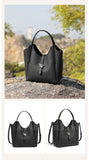 Womens black Leather Handbag The Leather Small Tote Bag The Tote Bag Small Leather