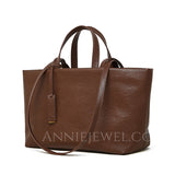Women's Small Leather Small Soft Leather Purse Simple Minimalist Leather Tote Bag - Annie Jewel