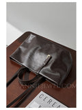 Women's Small Leather Small Soft Leather Purse Simple Minimalist Leather Tote Bag - Annie Jewel