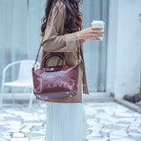 Small Leather Tote Genuine Leather Tote Bag With Zipper Womens 