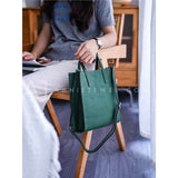 womens Small Leather Tote vertical leather tote bag with leather straps