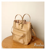 camel leather tote Small Leather Tote 