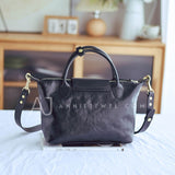 Small Leather Tote Genuine Leather Tote Bag With Zipper Womens 