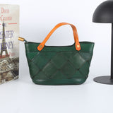 Small Leather Tote green Small Tote Leather Bag Womens 