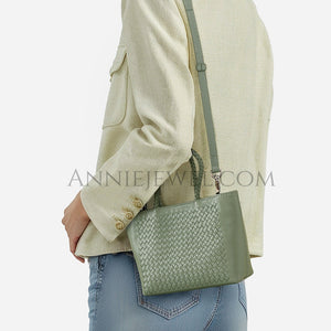 Small Leather Woven Crossbody Bag Woven Leather Crossbody Bags Womens 