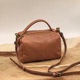 Small Leather Crossbody Bag With Zipper Small Satchel Crossbody 