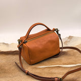 Small Leather Crossbody Bag With Zipper Small Satchel Crossbody 