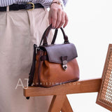 Small Satchel Purse Brown Satchel Handbag Ladies Satchel 