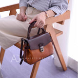 Small Satchel Purse Brown Satchel bag Ladies Satchel 