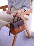 Small Satchel bag Brown Satchel Handbag Ladies Satchel 