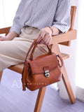 Small Satchel Purse Brown Satchel Handbag Ladies Satchel 