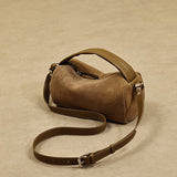 Small Suede Leather Crossbody Bag Genuine Leather And Suede Handbags Women's - Annie Jewel