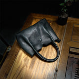 womens black leather handbag The Leather Small Tote Bag Womens 