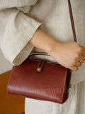 Small Structured Leather Doctor Bag Retro Leather Doctor Bag
Classic Leather Doctor Bag
