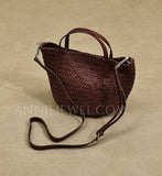 Small Woven Leather Bag Leather Woven Crossbody Bag Woven Leather Bags Womens 