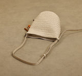 Small Woven Leather Shoulder Bag woven leather bucket bag​ woven leather bucket bag​ Womens