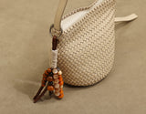 Small Woven Leather Shoulder Bag woven leather bucket bag​ Leather Woven Hobo Bag Womens