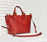 Genuine Leather Tote Bags For Women Small Zip Tote Bag Leather 