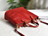 Genuine Leather Tote Bags For Women Small Zip Tote Bag Leather 