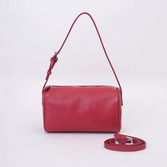 Mini Leather Cube Bag Small Leather Zipper Crossbody Purse Square Bag For Women - Annie Jewel