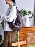 Lambskin Leather Croissant Bag Croissant Sling Bags Croissant Shoulder Bags Unisex Bags - Annie Jewel