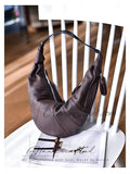 Lambskin Leather Croissant Bag Croissant Sling Bags Croissant Shoulder Bags Unisex Bags - Annie Jewel