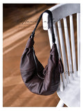 Lambskin Leather Croissant Bag Croissant Sling Bags Croissant Shoulder Bags Unisex Bags - Annie Jewel