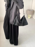 Women's Leather Hobo Bags Black Leather Hobo Soft Leather Slouchy Hobo Bag 