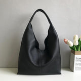 Black Slouchy Purse Women's Black Leather Hobo Tote Bag Black Hobo Shoulder Bag