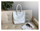 white Leather Tote Bags For Women Soft Leather Tote Bag Simple Leather Tote Bag 