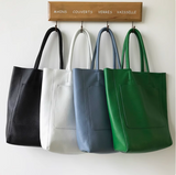 Genuine Leather Tote Bags For Women Soft Leather Tote Bag Simple Leather Tote Bag 