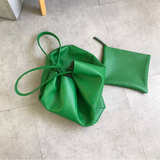 Soft Leather Tote Bag leather Tote Bag Green Genuine Leather Laptop Bags Womens 