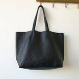 Soft Leather Tote Bag leather Tote Bag BLACK Genuine Leather Laptop Bags Womens 