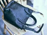 Small Black Leather Tote Bag With Shoulder Strap Soft Tote Bags Womens 