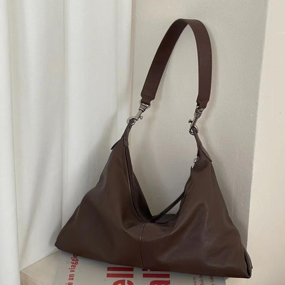 Soft Leather Slouchy Hobo Bag Brown Hobo Purse Slouchy Leather Hobo Bag 