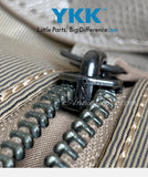 details of Nylon Tote Bag With Zipper Minimalist Nylon Tote With Long Handles Womens - Annie Jewel