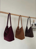 Women's Suede Hobo Shoulder Bag Brown Suede Hobo Bag 