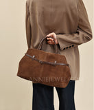 Genuine Leather Suede Tote Suede Leather Tote Bag Suede Leather Handbags Womens 