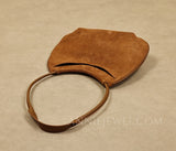 Suede Leather Hobo Bag Brown Suede Hobo Bag Small Hobo Shoulder Bag Womens - Annie Jewel