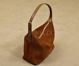 Suede Leather Hobo Bag Brown Leather Hobo Shoulder Bag Purse For Ladies Womens