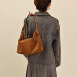 Suede Leather Hobo Bag Brown Leather Hobo Shoulder Bag Purse For Ladies Womens