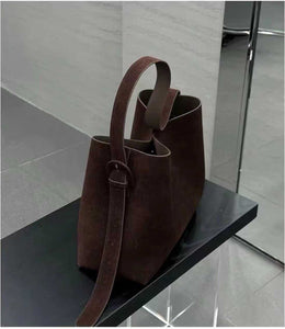 Women's Leather Hobo Bags Suede Hobo Shoulder Bag Brown Suede Hobo Bag 