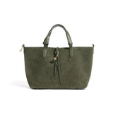 Leather And Suede Tote Bag Medium Leather Tote Leather Suede Tote Bag 