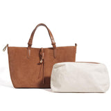 Leather And Suede Tote Bag Medium Leather Tote Leather Suede Tote Bag 